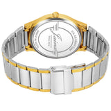 Jainx JM1196 green dial two-tone chain analog watch for men 