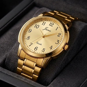 Jainx Premium Golden Chain Analog Wrist Watch for Men - JM1197