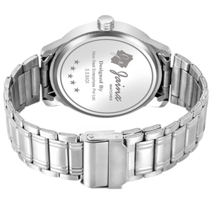 Jainx Day & Date Blue Dial Steel Chain Analog Watch - For Men JM395