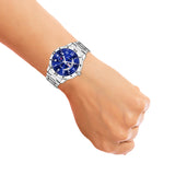 Jainx Day & Date Blue Dial Steel Chain Analog Watch - For Men JM395