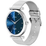Jainx Blue Dial Steel Mesh Chain Analog Watch - For Men JM7129