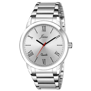 Jainx Silver Metal Chain Analog Watch For Men