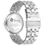 Jainx Men'S Blue Dial Analog Watch With Stainless Steel Chain - JM7139