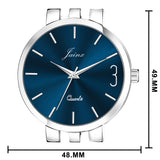 Jainx Men'S Blue Dial Analog Watch With Stainless Steel Chain - JM7139