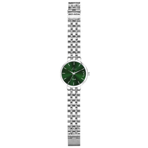 Jainx JM7140 Green Dial Stainless Steel Chain Analog Watch - For Men