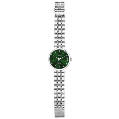 Jainx JM7140 Green Dial Stainless Steel Chain Analog Watch - For Men