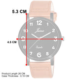 Jainx Stylish Men'S Analog Watch: Black Dial With Brown Leather Strap - JM7141