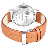 Jainx Men'S White Dial Leather Strap Analog Watch - JM7144