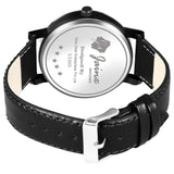 Jainx Men'S Black Dial Leather Strap Analog Watch - JM7145