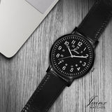 Jainx Men'S Black Dial Leather Strap Analog Watch - JM7145