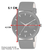 Jainx Slim Black Leather Strap Analog Watch - for Men JM7151 - Jainx Store