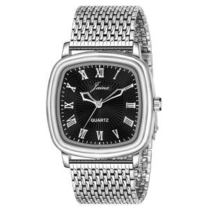 Jainx Black Dial Steel Chain Analog Wrist Watch For Men - JM7157