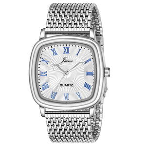 Jainx Silver Dial Steel Chain Analog Wrist Watch for Men - JM7159 - Jainx Store