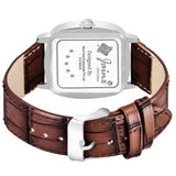 Jainx Brown Dial Brown Leather Strap Watch For Men - JM7161