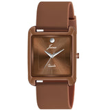 Jainx Square Shape Silicone Strap Analog Wrist Watch for Men - JM7169