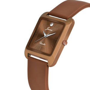 Jainx Square Shape Silicone Strap Analog Wrist Watch for Men - JM7169 - Jainx Store
