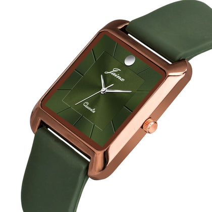 Jainx Square Shape Silicone Strap Analog Wrist Watch For Men - JM7170