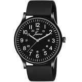 black silicone watch for men