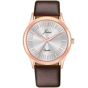 Jainx Silver Dial Leather Band Analog Wrist Watch for Men - JM7184 - Jainx Store