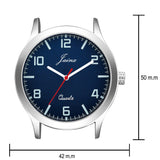jainx Blue Dial Brown Leather Band Analog Wrist Watch for Men - JM7192