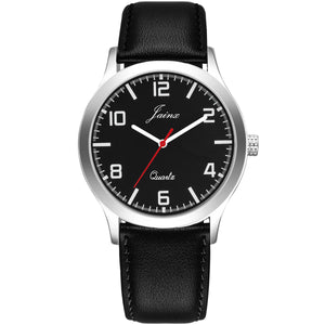Jainx Black Leather Band Analog Wrist Watch For Men - JM7193