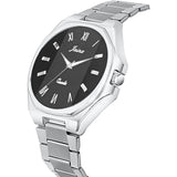 jainx Black Dial Steel Chain Analog Wrist Watch fot Men - JM7197
