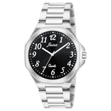 jainx Black Dial Steel Chain Analog Wrist Watch for Men - JM7199