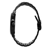 jainx Black Day and Date Steel Chain Analog Watch - for Men JM7201