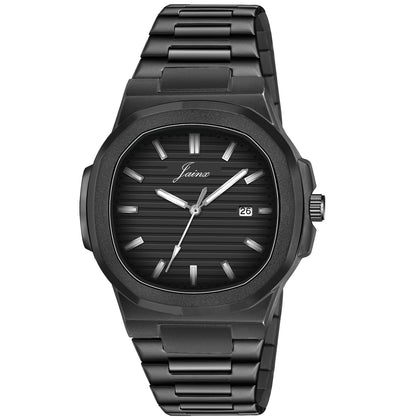 Jainx Black Steel Chain Analog Wrist Watch For Mens - JM7208