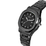 Jainx Black Steel Chain Analog Wrist Watch for Mens - JM7208