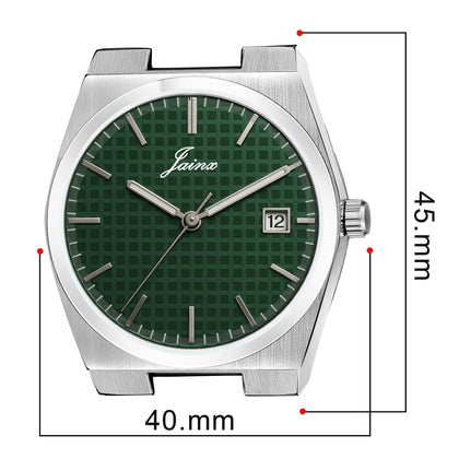 Jainx Green Date Dial Feature Steel Chain Analog Watch  for Men - JM7210