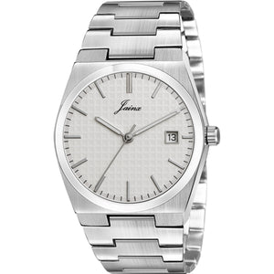 Jainx Silver Date Dial Feature Steel Chain Analog Watch - for Men