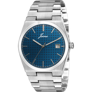 Jainx Blue Date Dial Feature Steel Chain Analog Watch - for Men