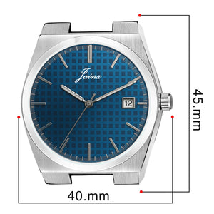 Jainx Blue Date Dial Feature Steel Chain Analog Watch - for Men