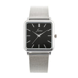 Jainx Square Black Dial Steel Chain Analog Wrist Watch for Men's