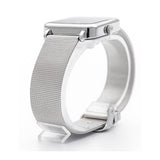 Jainx Minimalist Square Blue Dial Steel Chain Analog Wrist Watch for Men - JM7215