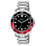 Jainx Sports Black Dial Steel Chain Analog Wrist Watch for Men - JM7217