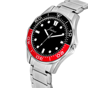 Jainx Sports Black Dial Steel Chain Analog Wrist Watch for Men - JM7217