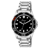 Jainx Sports Black Dial Steel Chain Analog Wrist Watch for Men - JM7218