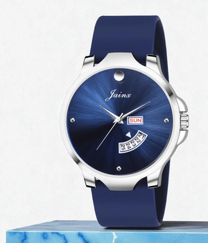 Jainx Blue Silicone Band Analog Watch - for Men JM7222