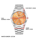 Jainx Amber Orange Stainless Steel Analog Watch - for Men JM7223