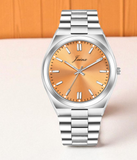 Jainx Amber Orange Stainless Steel Analog Watch - for Men JM7223