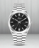 Jainx Charcoal Black Stainless Steel Analog Watch - for Men JM7227