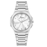 Jainx Silver Arabic Dial Stainless Steel Analog Watch for Men – JM7230