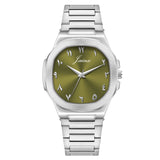 Jainx Olive Green Arabic Dial Stainless Steel Analog Watch for Men – JM7231