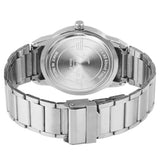 Jainx Classic Black Dial Silver Steel Chain Analog Wrist Watch for Men - JM7238
