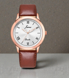 Jainx Classic Brown Leather Strap Analog Wrist Watch for Men - JM7239
