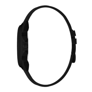 Jainx Matte Black Silicone Band Analog Wrist Watch for Men - JM7241