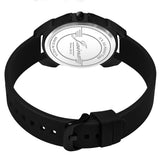 Jainx Matte Black Silicone Band Analog Wrist Watch for Men - JM7241