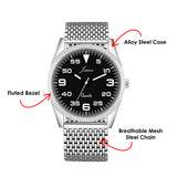 Jainx Mesh Design Steel Chain Analog Wrist Watch for Men - JM7242